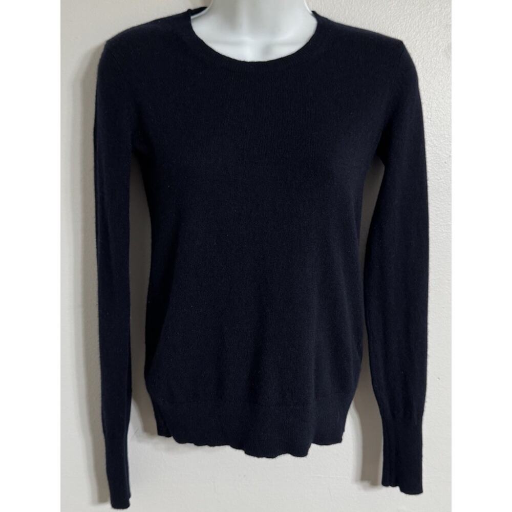 EVERLANE Sweater Blue Crew Neck Long Sleeve Cashmere Women’s XXS Pull-Over